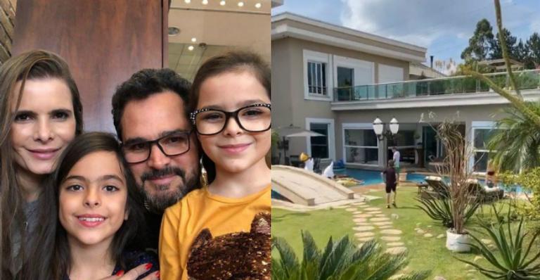 Luciano Camargo faz festa luxuosa para as filhas em sua mansão e deixa fãs boquiabertos
