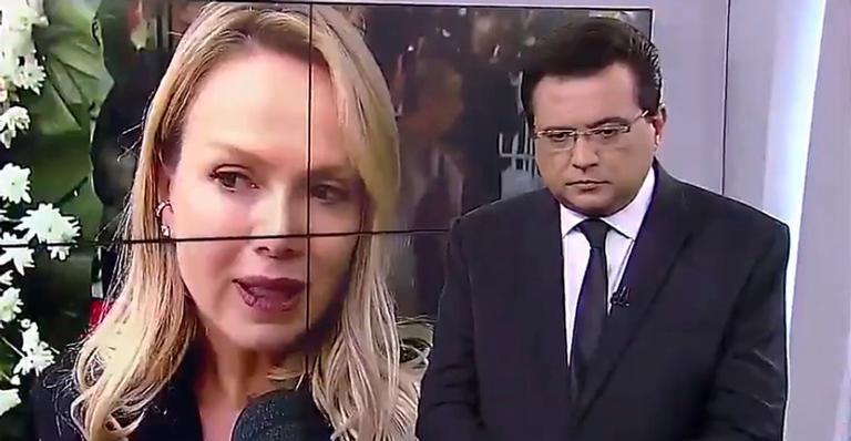 RecordTV interrompe entrevista com Eliana no velório de Gugu e web critica: ”Que feio”