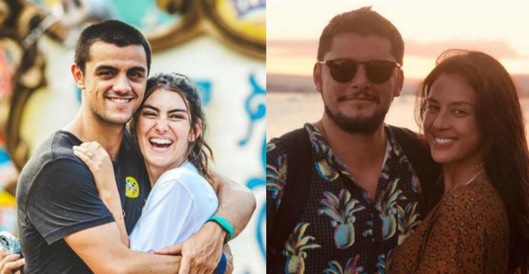 Família unida! Felipe Simas e Bruno Gissoni mostram as filhas brincando juntas em momento fofo