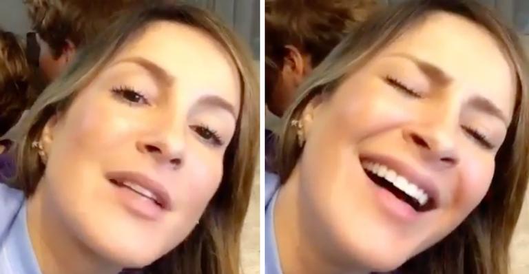 Claudia Leitte cai na gargalhada com mania curiosa do filho Davi: ”Parecia uma galinha”