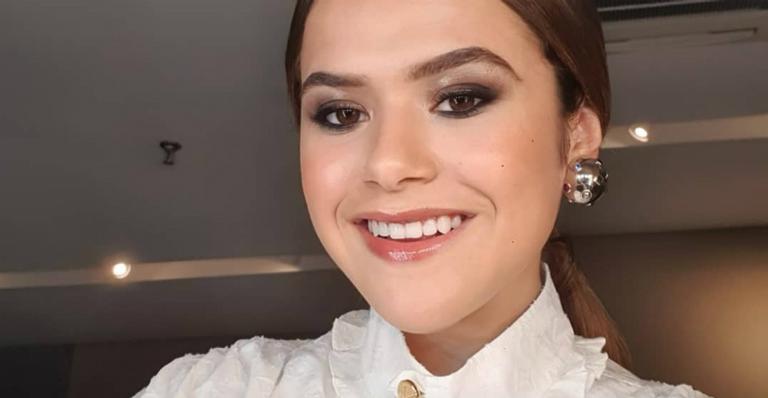 Maisa Silva encontra Faustão pela primeira vez e tieta apresentador: “Fera”