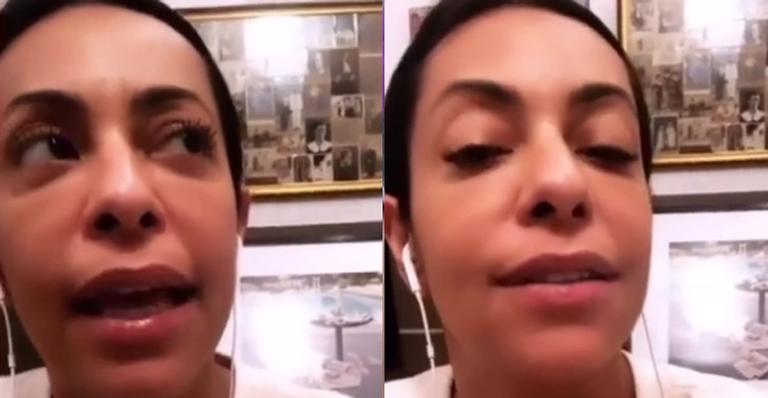 Samantha Schmütz chora após ser acusada de trocar tapas com amigo: ”Acusação grave”