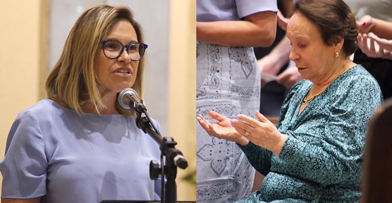 Irmã de Gugu Liberato comove ao fazer desabafo na missa de sétimo dia: ”Perdoem nossas lágrimas”