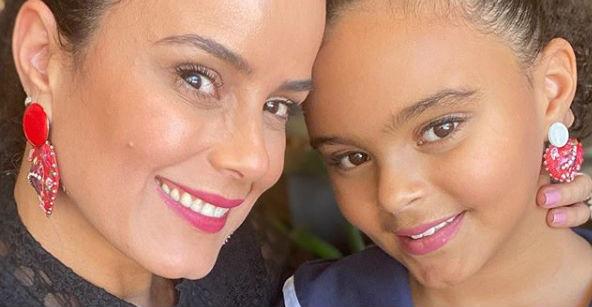 Luciele Di Camargo encanta ao se declarar para a filha, Maria Eduarda
