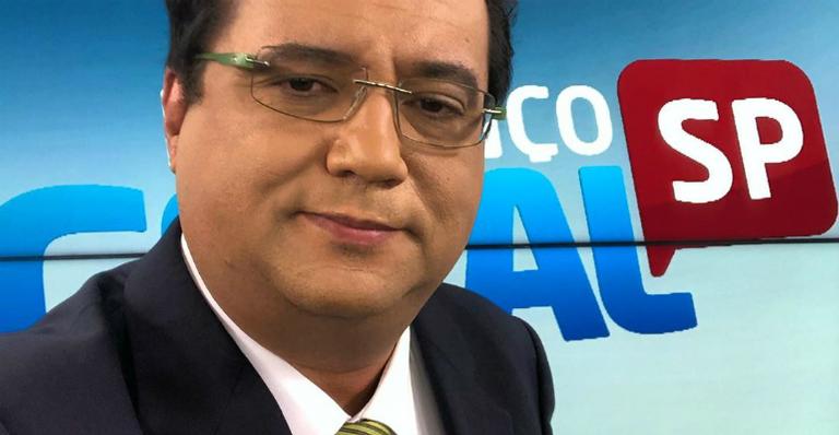 Geraldo Luis se irrita e dá bronca na produção durante o ‘Balanço Geral’