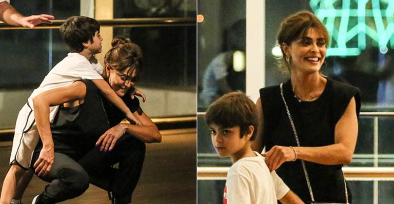 Mãezona, Juliana Paes protagoniza momento curioso com os filhos e o marido durante ida ao shopping