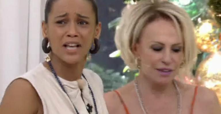Ana Maria Braga coloca Taís Araujo em saia justa ao presenteá-la com uma abóbora no ‘Mais Você’