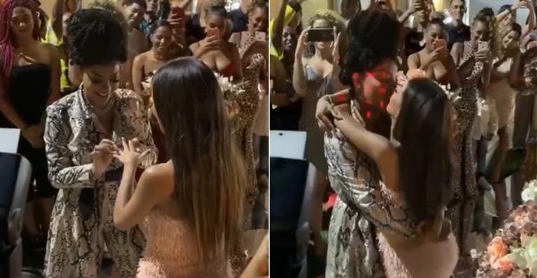 Ludmilla arma casamento surpresa e oficializa união com Brunna Gonçalves: ”O dia mais feliz da minha vida”