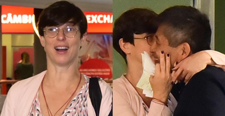 Lembra dela? Maria Paula é flagrada trocando beijos quentes em aeroporto