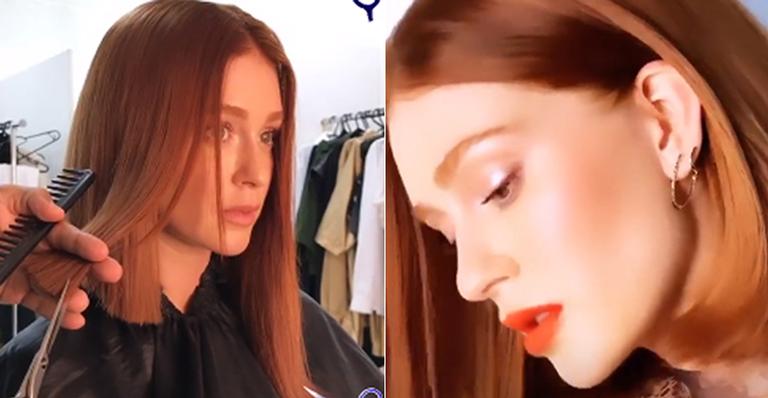 Marina Ruy Barbosa surge com os cabelos curtinhos e fãs surtam: ”Não tô acreditando”