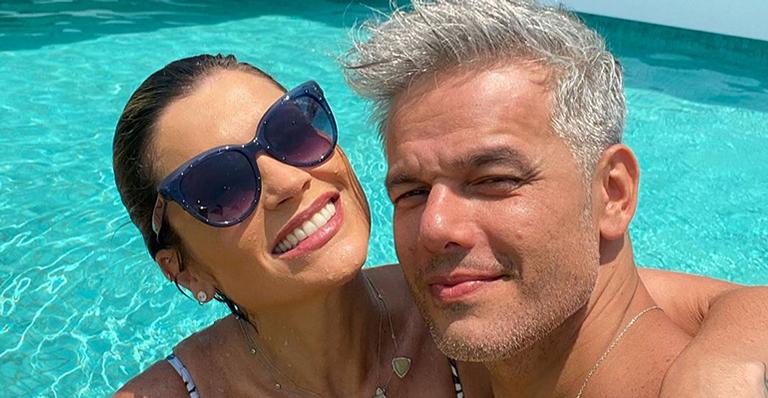 Otaviano Costa flagra Flávia Alessandra de biquíni fio-dental e se derrete