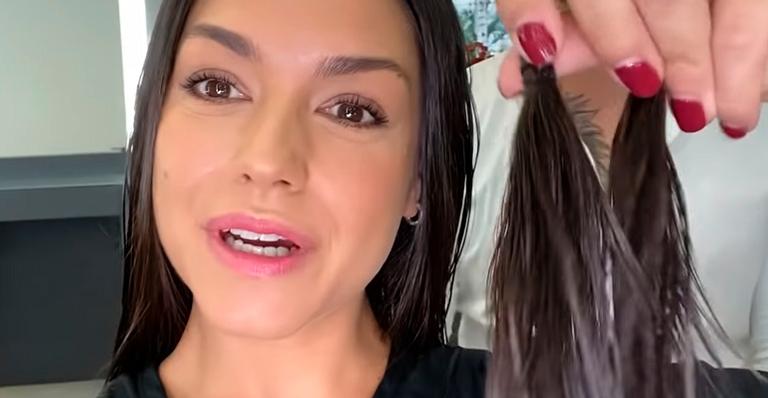 Thais Fersoza revoluciona visual e doa cabelos após corte, com aprovação de Michel Teló: ”É sempre linda”
