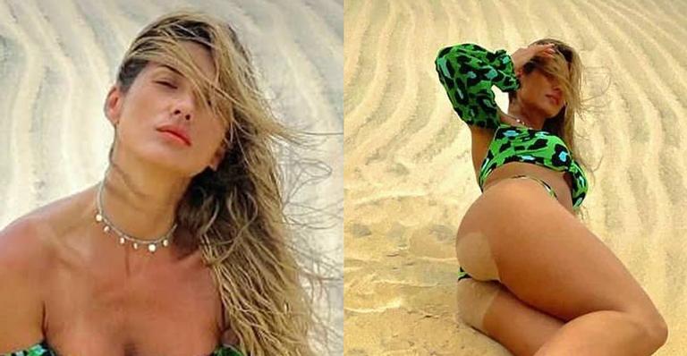Lívia Andrade protagoniza momento seu pudores ao posar de biquíni tomara que caia
