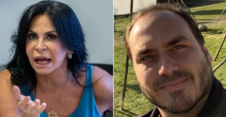 Gretchen anuncia que vai processar filho de Bolsonaro: ”Não tem um pingo de senso”