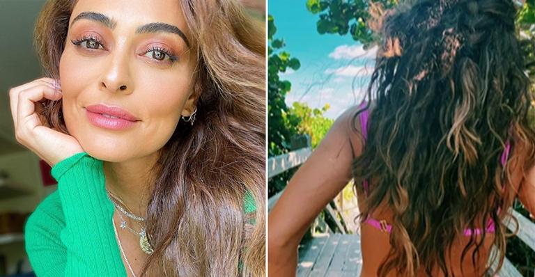 Juliana Paes deleta fotos sem retoques em que exibiu bumbum e intriga fãs