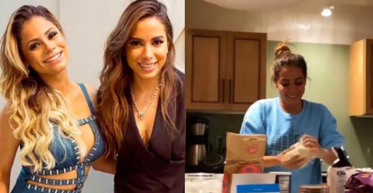 Anitta se arrisca como cozinheira e Lexa aprova: ”Está arrasando!”