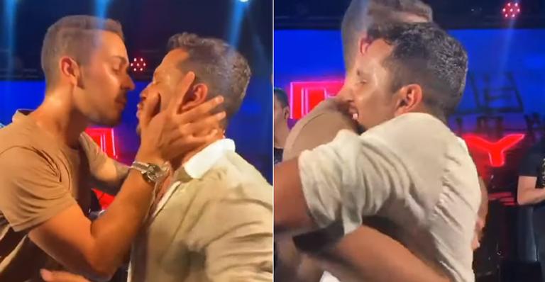 Carlinhos Maia protagoniza momento picante com o marido em cima de palco de festa