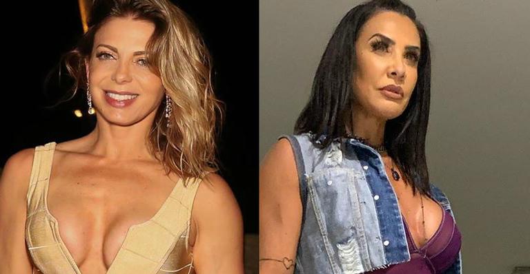 Reencontro! Sheila Mello e Scheila Carvalho posam reunidas e filhas roubam a cena