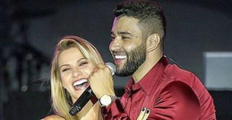 Andressa Suita foge da dieta e devora pizza após show de Gusttavo Lima