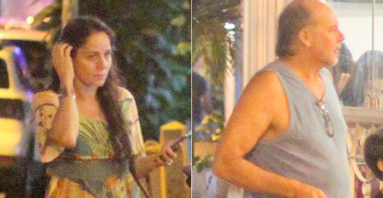 Claudia Mauro e Paulo César Grande jantam com os filhos após reatarem casamento