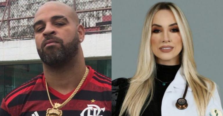 Adriano Imperador prepara jantar romântico para a namorada e ganha elogio: ”Eu amo”