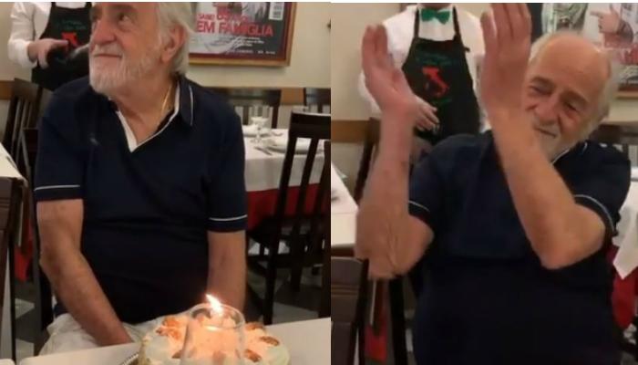 Ary Fontoura celebra 87 anos de maneira discreta com bolinho em família