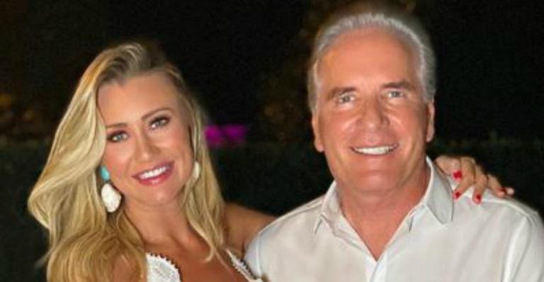 No sexto mês, Ana Paula Siebert mostra o tamanho do barrigão em clique de biquíni