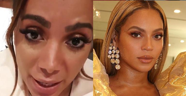 Anitta fica em choque ao ganhar sacolada de presentes de Beyoncé: ”Eu tô surtando”