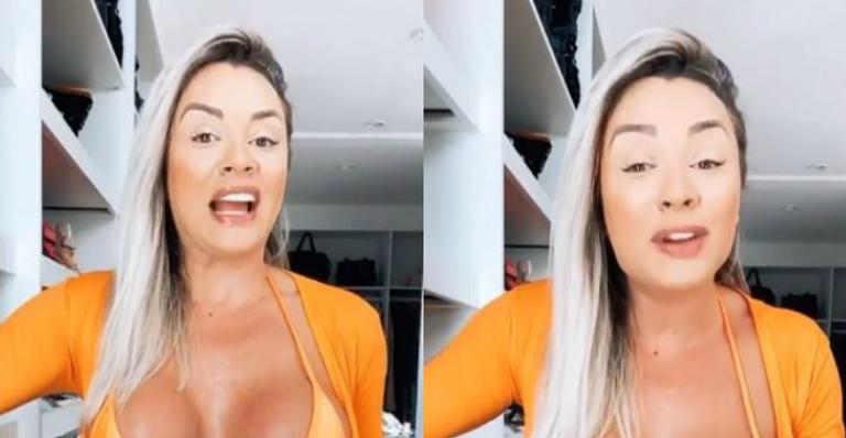 Juju Salimeni mostra resultado da dieta com selfie de biquíni no quarto: ”Tá funcionando!”