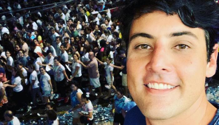 Bruno De Luca surge em clima de romance com repórter do ‘Domingão’ e amigos entregam namoro
