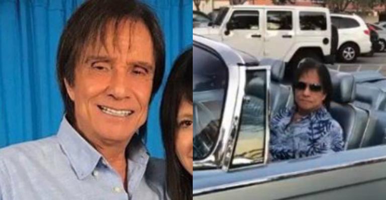 Esse carro? Roberto Carlos desfila seu novo automóvel vintage e surpreende web
