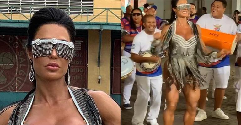 Gracyanne Barbosa surge com look absurdo em telejornal da Globo e deixa Belo sem palavras: ”A melhor”