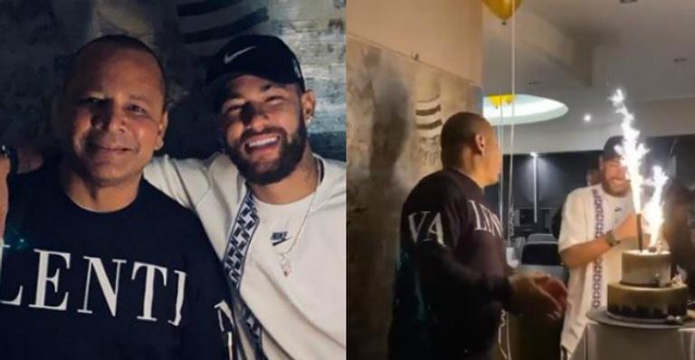 Após celebração de gala, Neymar Jr. ganha festinha reservada dos pais em Paris