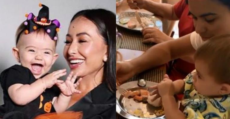 Mãe de Sabrina Sato flagra Zoe devorando sushi e diverte web