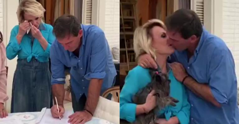 Ana Maria Braga se casa com o francês Johnny Lucet em cerimônia simples ao lado da família