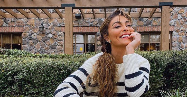 Juliana Paes posa coladinha do marido e se diverte: ‘Me and Mr Baptista no rolê’
