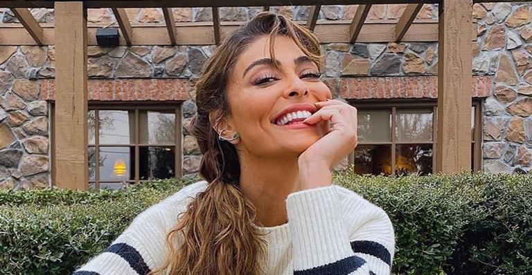 Juliana Paes surge deslumbrante com vestido coladíssimo e decote enorme: ”Deusa”