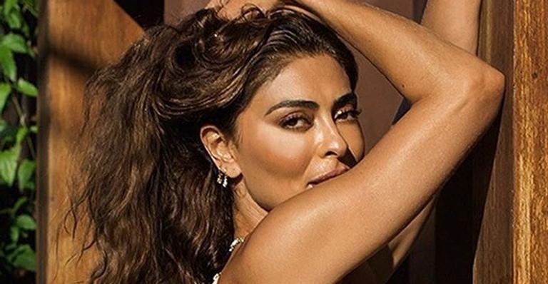 De biquíni mínimo, Juliana Paes exibe atributos e ganha elogio de Claudia Raia: ”Perfeição”