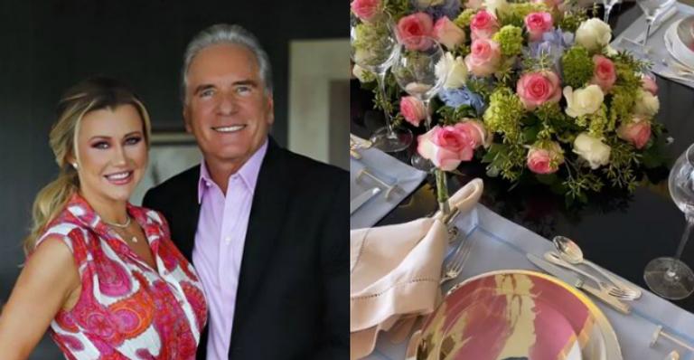 Roberto Justus prepara almoço especial e surpresa romântica no aniversário da esposa