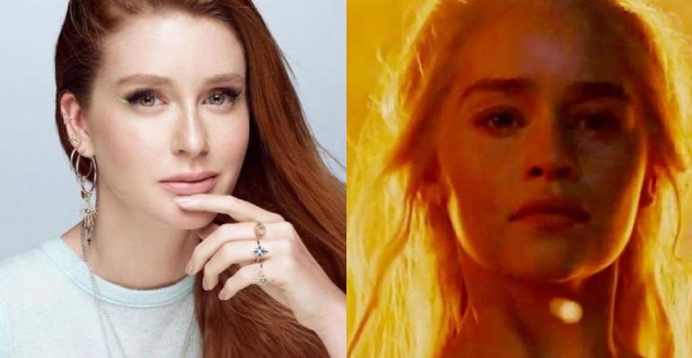 Marina Ruy Barbosa surge ‘em chamas’ e é comparada com personagem de ‘Game of Thrones’