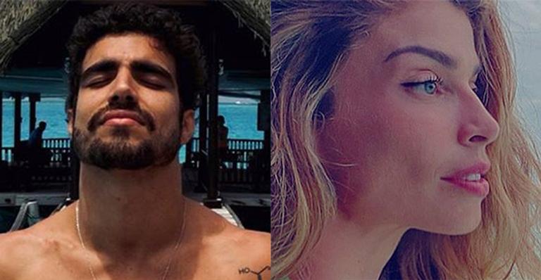 Grazi Massafera e Caio Castro fogem da badalação e exibem corpos perfeitos em ilha paradisíaca