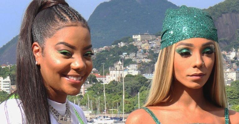 Brunna Gonçalves elege maiô cavado e deixa virilha sarada de fora para curtir show de Ludmilla