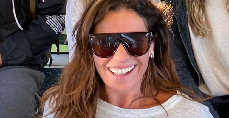 Giovanna Antonelli faz rara aparição com os três filhos