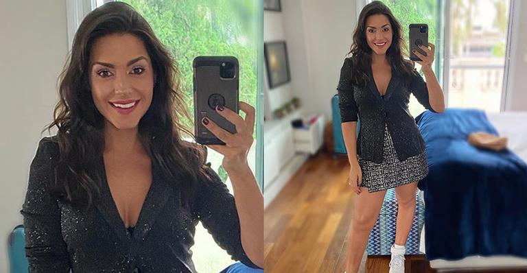 Thais Fersoza rebate críticas ao seu look no trio de Michel Teló