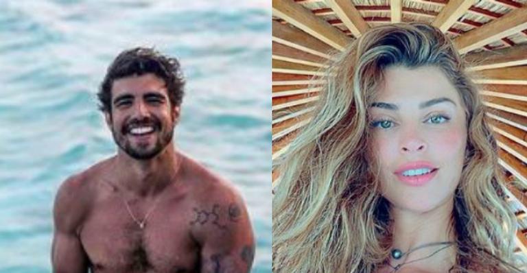 Caio Castro e Grazi Massafera posam juntos durante viagem romântica a dois