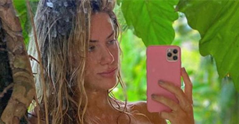 Giovanna Ewbank renova bronzeado e ostenta barrigão de grávida em novo clique
