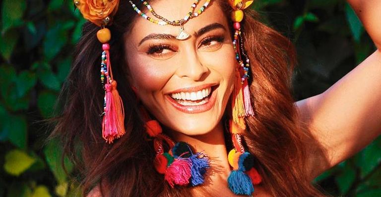 Em Fernando de Noronha, Juliana Paes faz cordinha do biquíni sumir no bumbum: ”Belíssima”