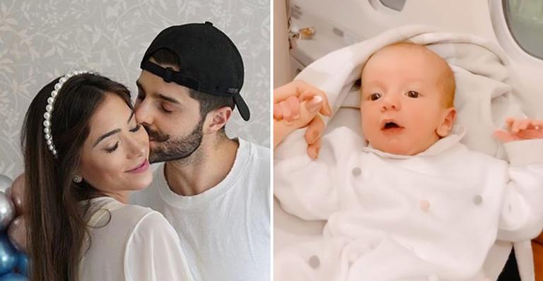 Fofura! Esposa de Alok registra amamentação de Ravi em viagem de jatinho: ”Alivia o desconforto”