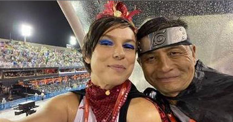 Maria Paula surge em clima de romance no Carnaval e apresenta seu novo namorado