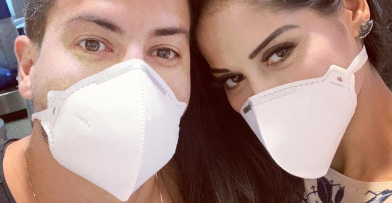 Mayra Cardi usa máscara contra Coronavírus e lamenta: ”O que a gente fez com o planeta?”